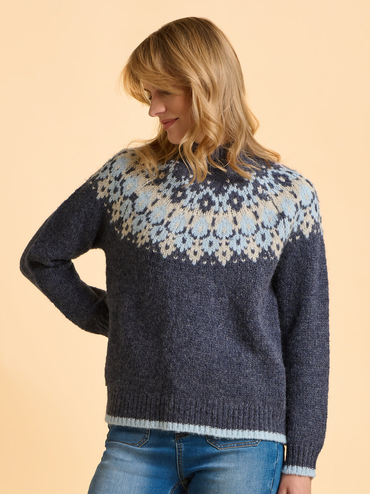 Women’s Fair Isle Nordic Pattern Knit Sweater