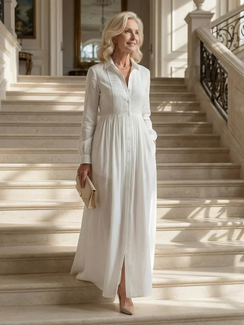 Women's Soft Flow Maxi Dress Long Sleeve