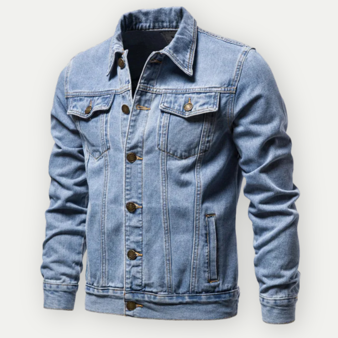 Stylish Denim Trucker Jacket with Comfortable Fit