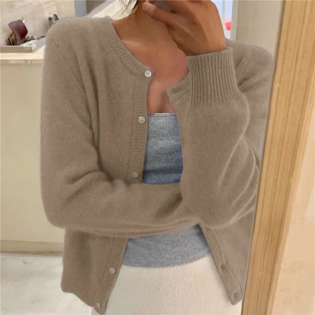 Women's Button-Up Soft Knit Cardigan