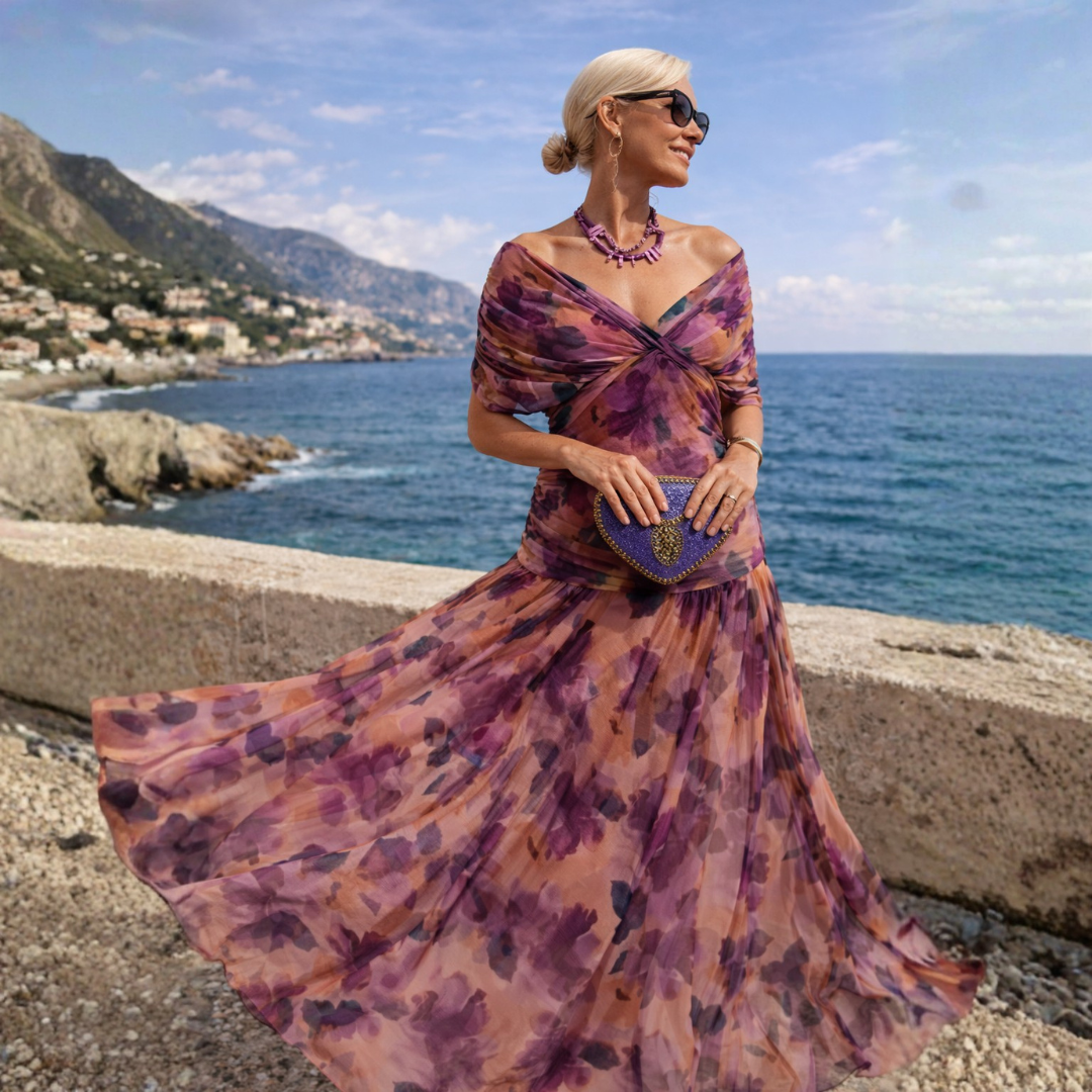 Women's Off Shoulder Mermaid Maxi Dress