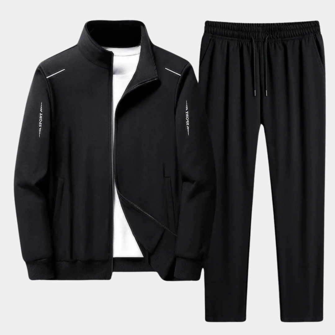 Men's Lightweight Zip-Up Jacket & Jogger Tracksuit Set