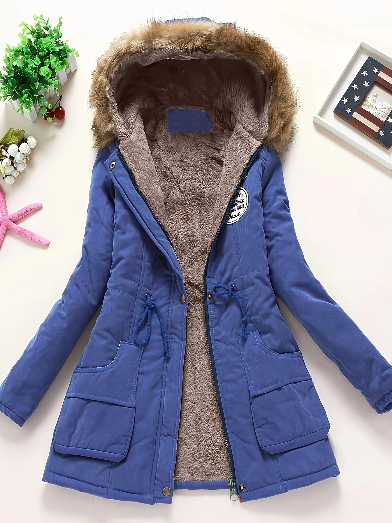 Stylish Women's Parka Coat with Warm Hood