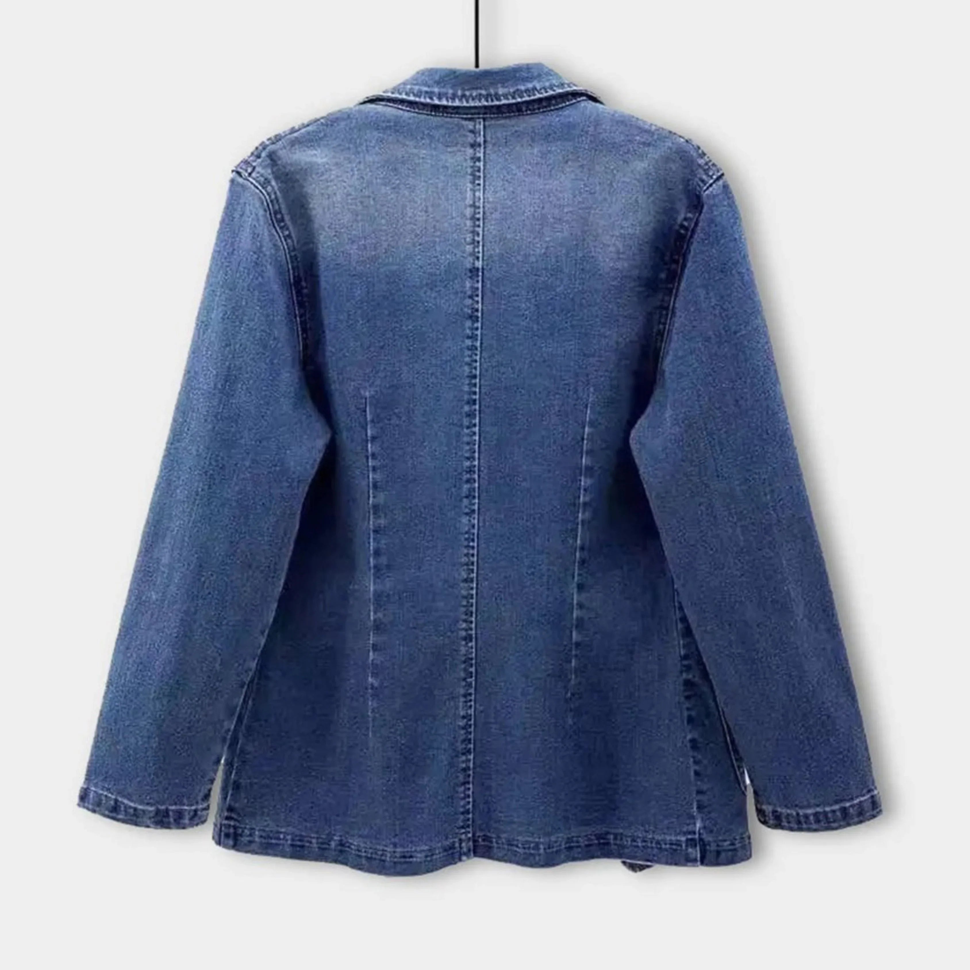 Women’s Denim Classic Tailored Button-Up Jacket
