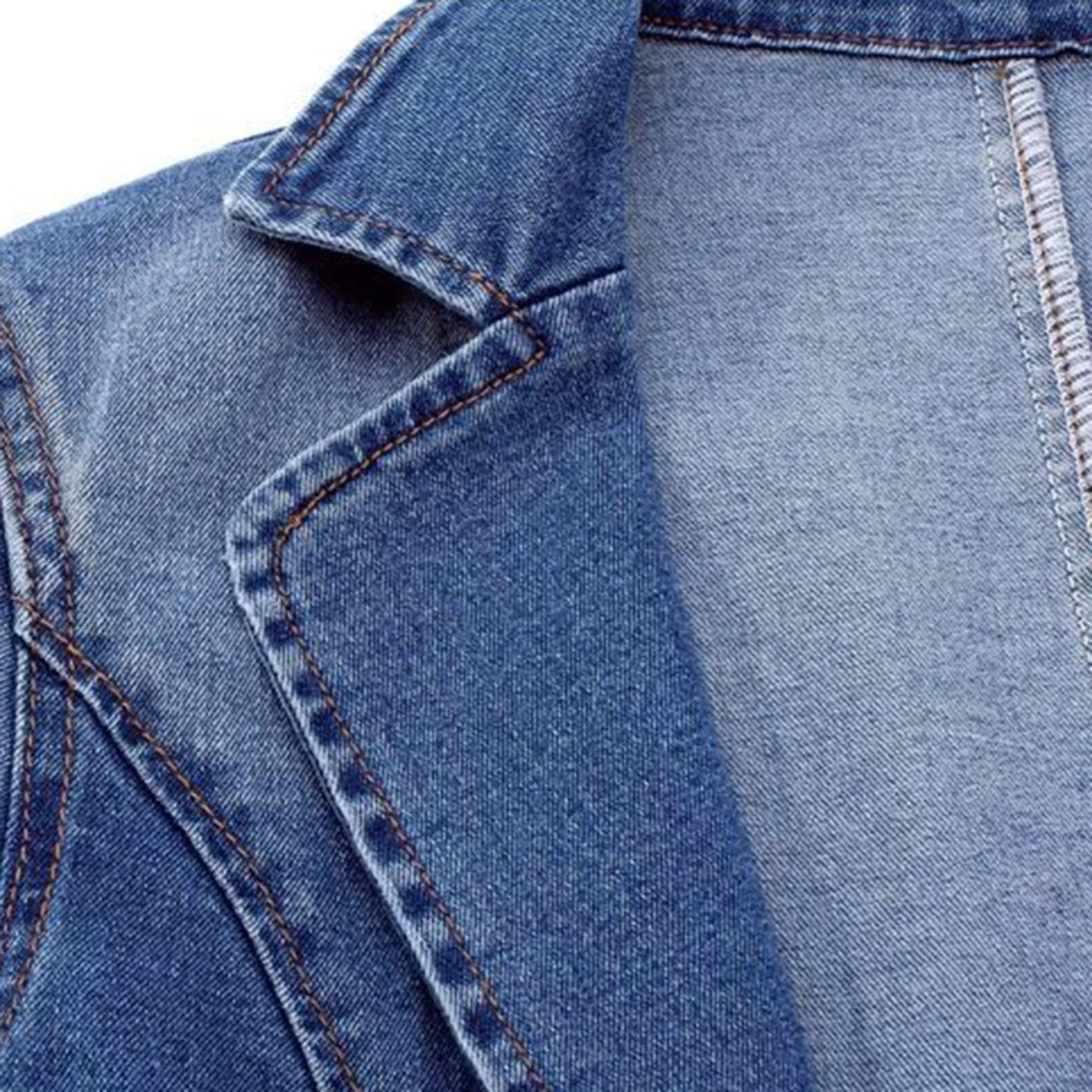 Women’s Denim Classic Tailored Button-Up Jacket