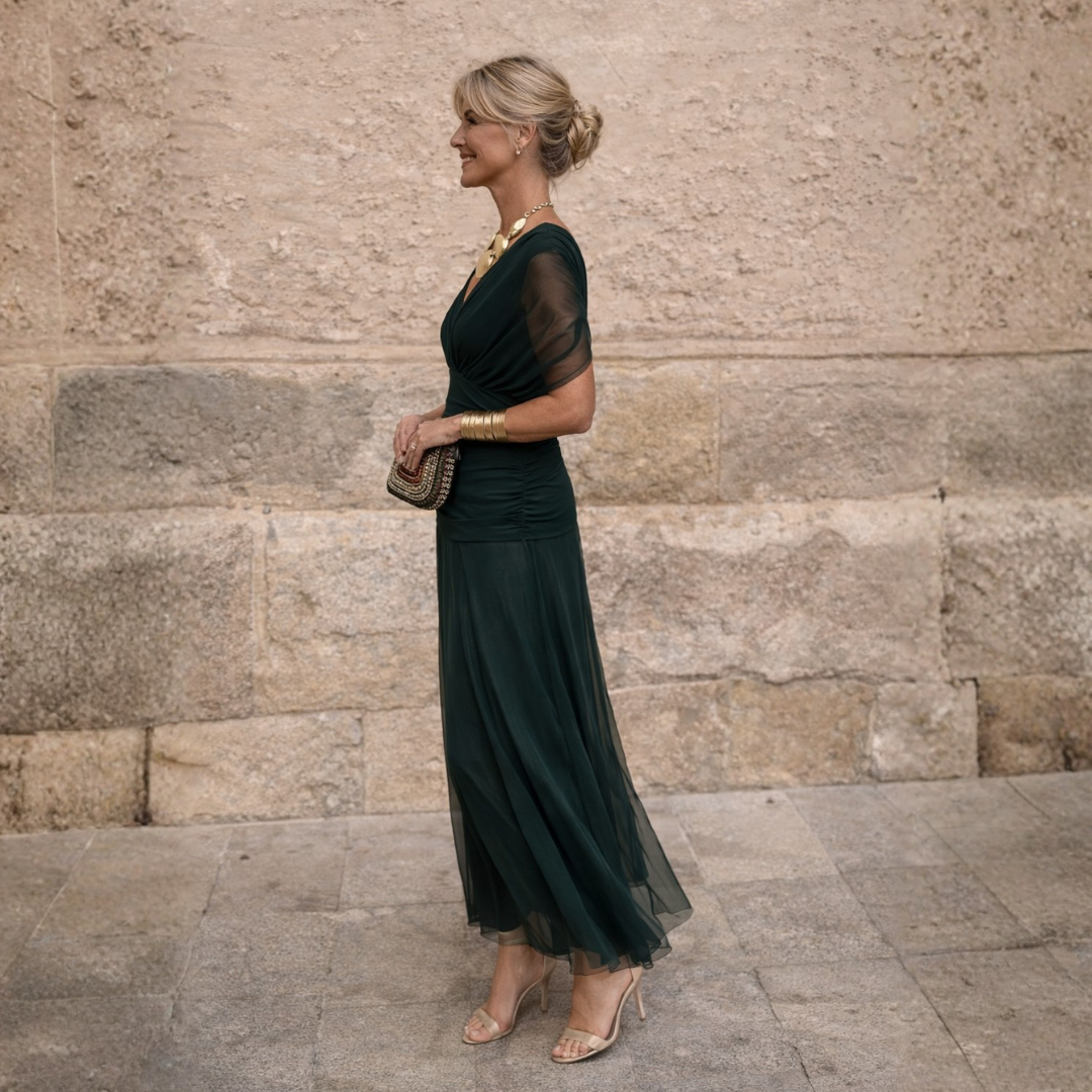 Women's Off Shoulder Mermaid Maxi Dress