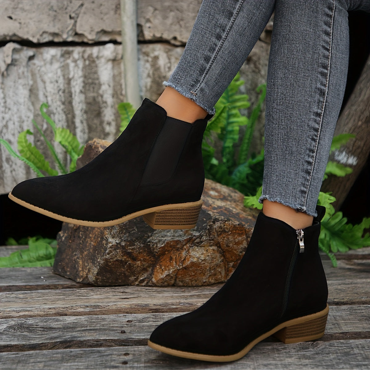 Stylish Women's Suede Ankle Boots