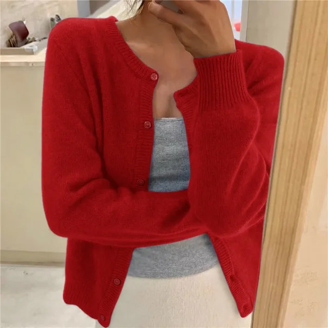 Women's Button-Up Soft Knit Cardigan