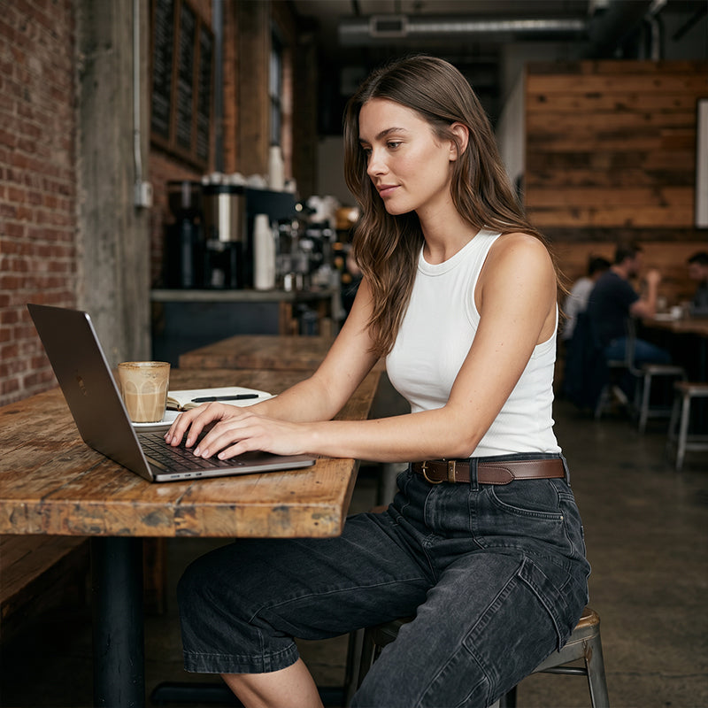 Women's Cargo Cropped Utility Pants with Pockets