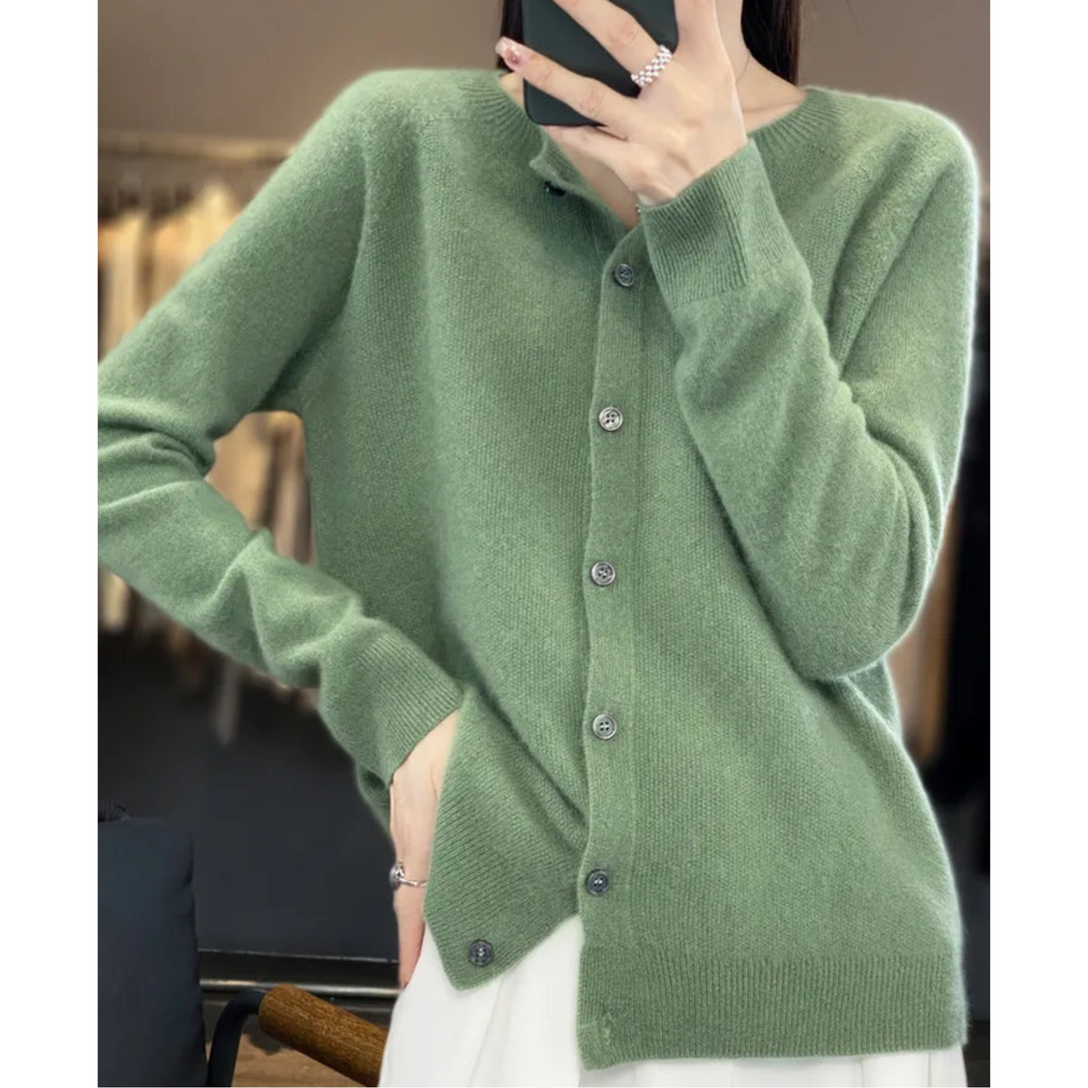 Women’s Classic V-Neck Soft Knit Cardigan