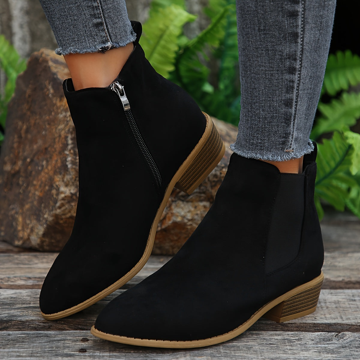 Stylish Women's Suede Ankle Boots