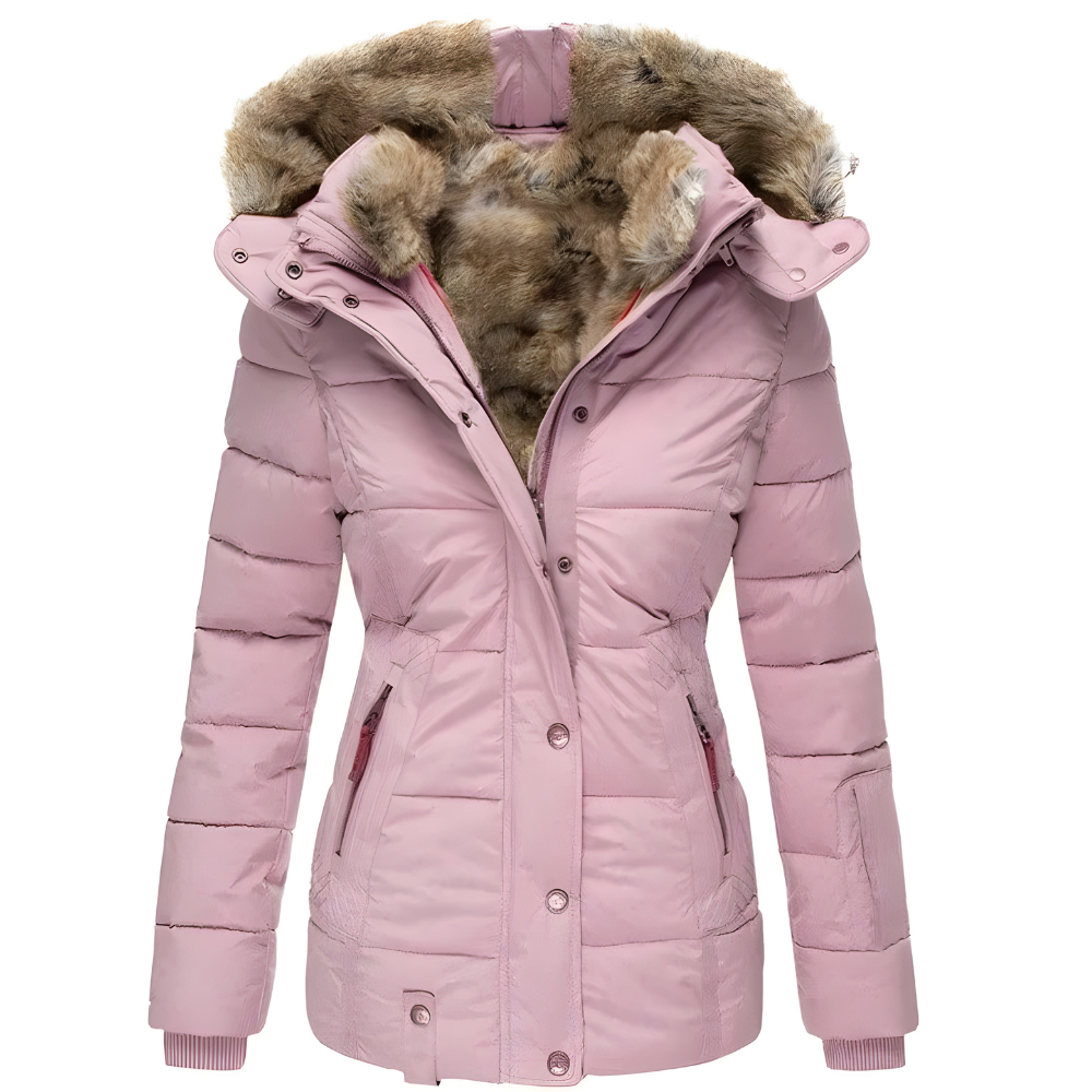 Women's Faux Fur Hooded Puffer Jacket