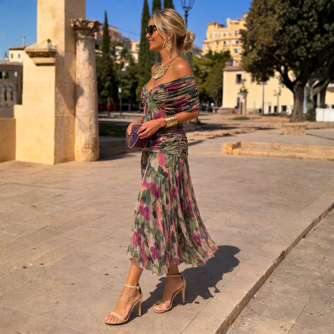 Women's Off Shoulder Mermaid Maxi Dress