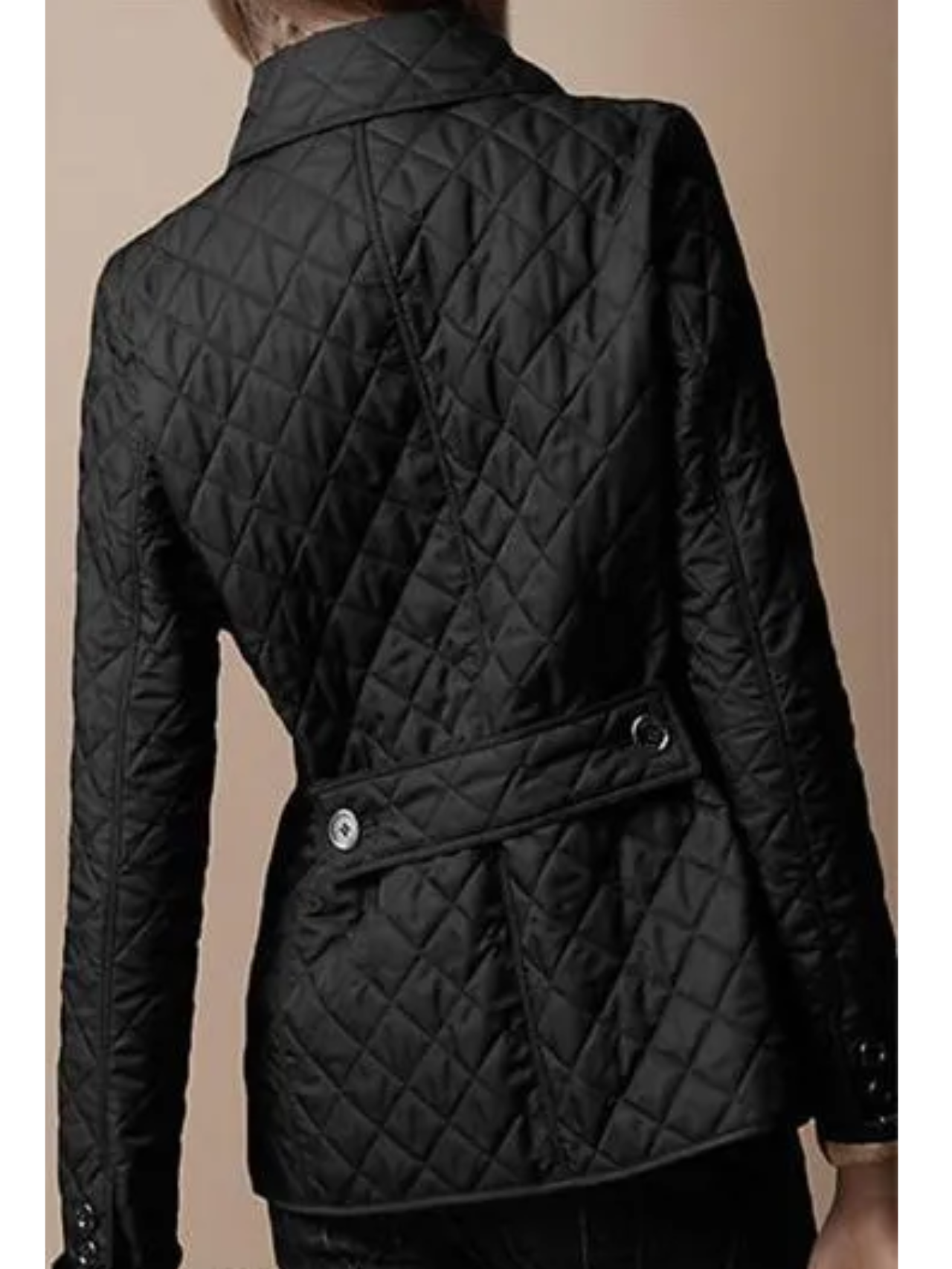 Stylish Lined Women's Jacket with Folded Collar