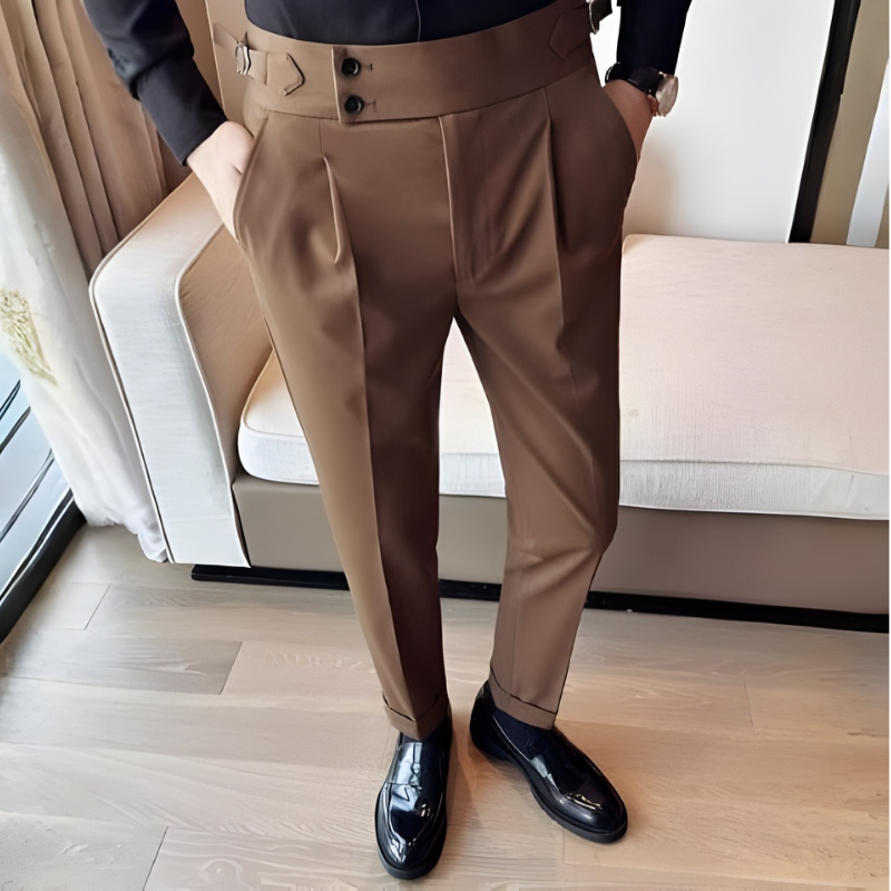 Stylish Chic Men's Suit Trousers