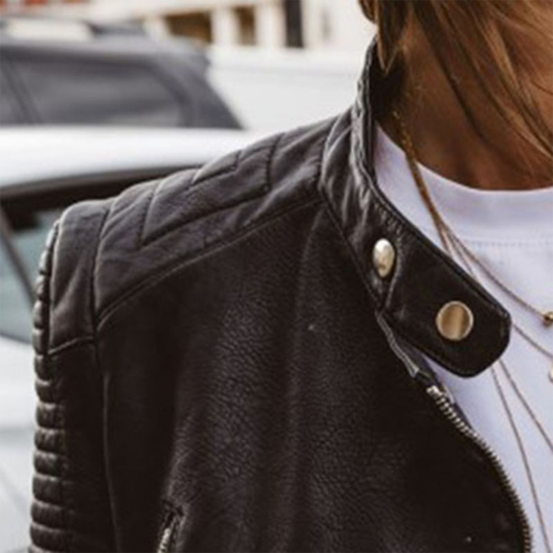 Stylish Leather Summer Jacket for Women