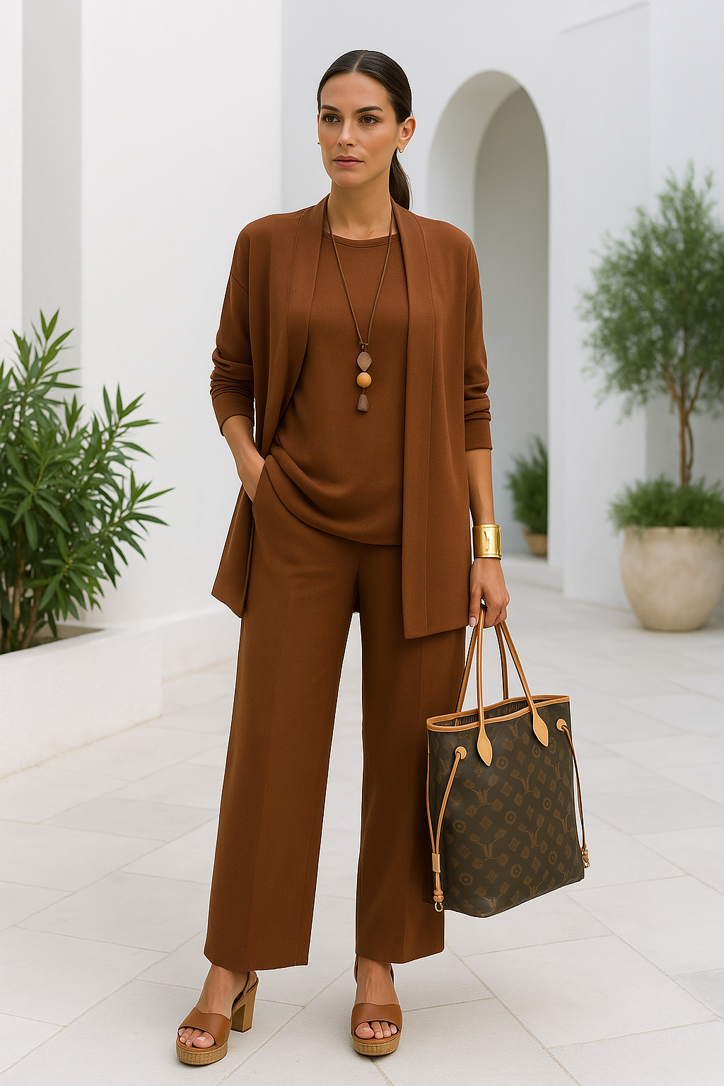 Stylish Three-Piece Pant Set for Women