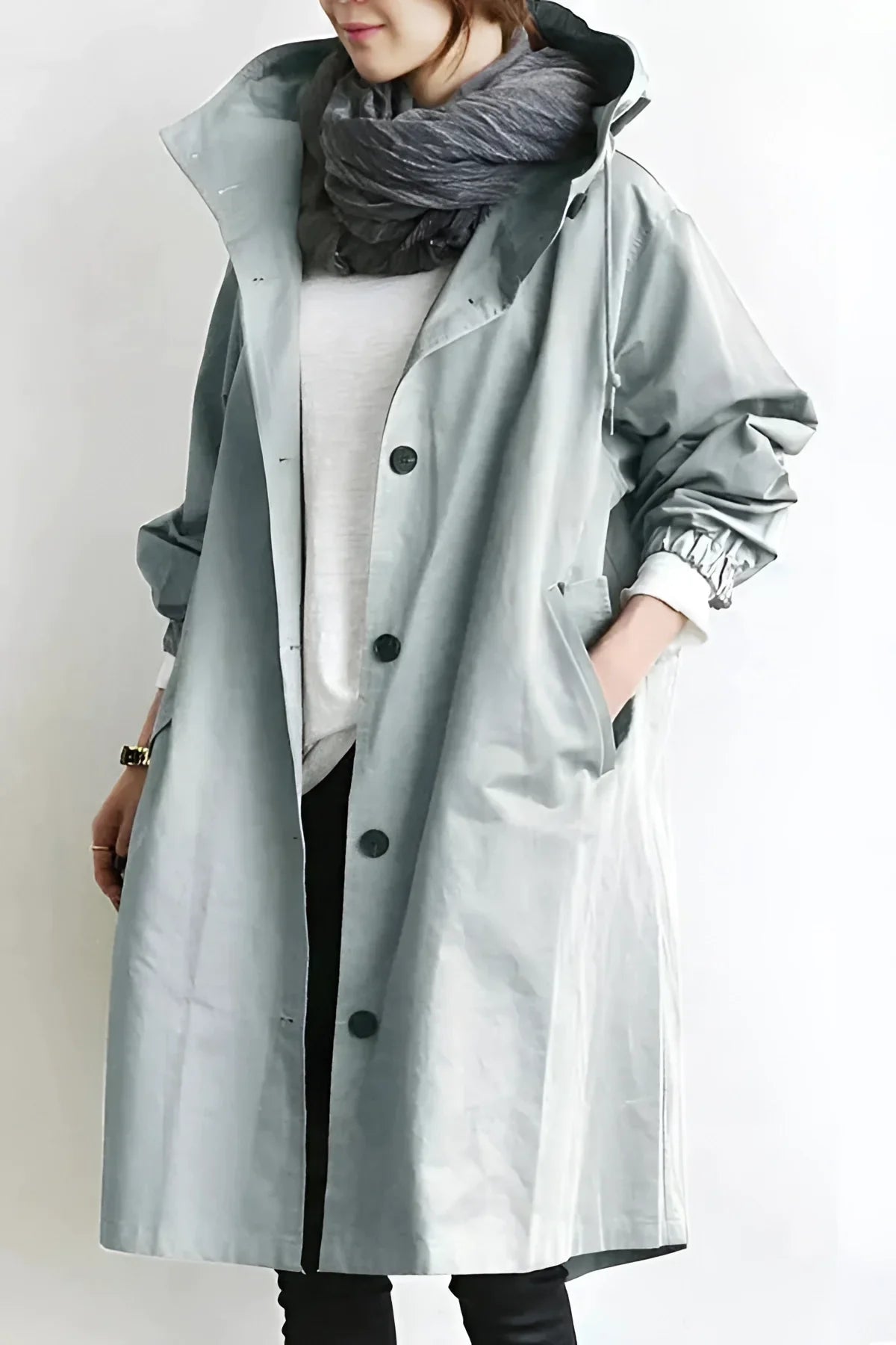 Women's Oversized Waterproof Hooded Coat