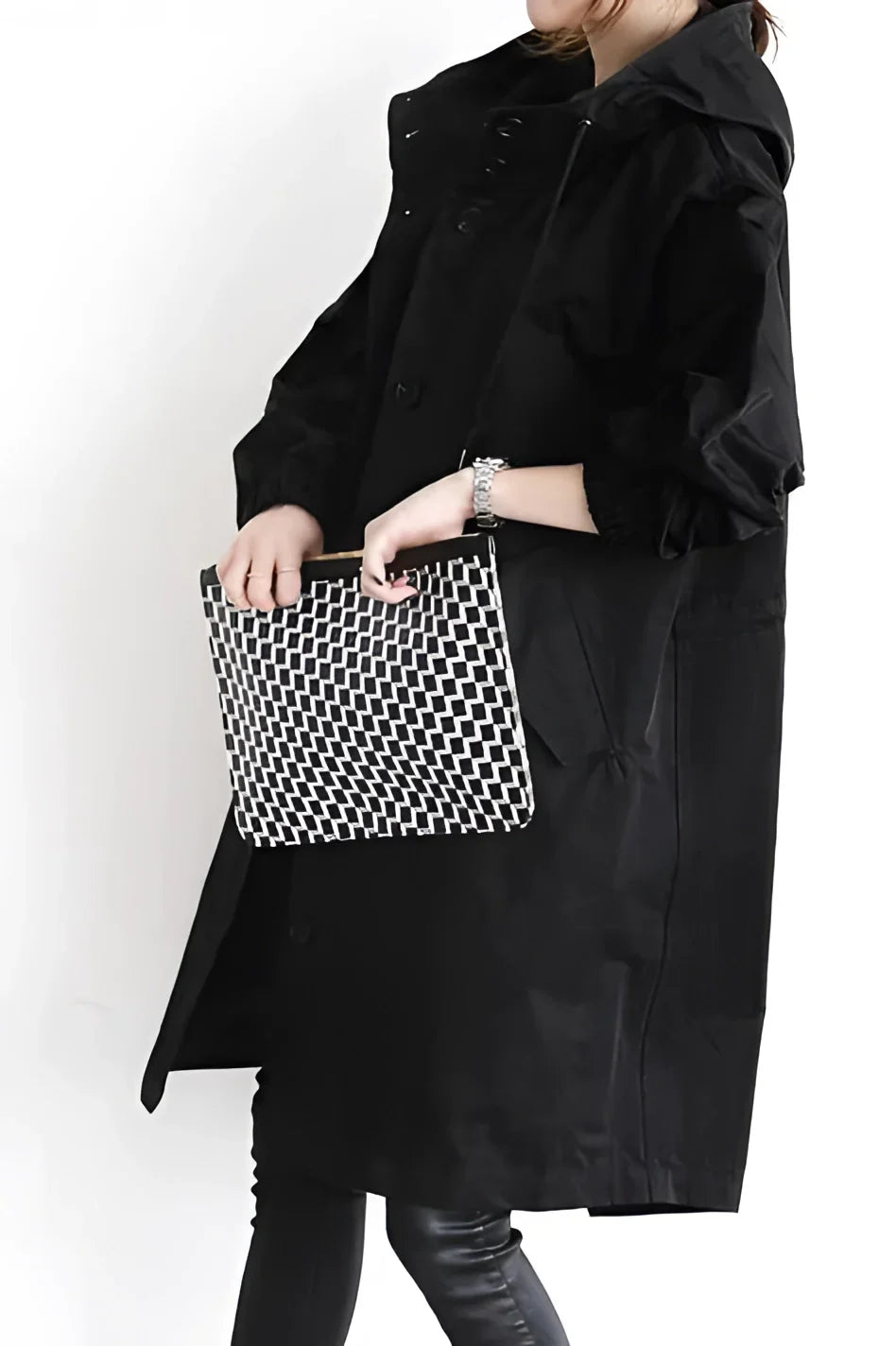 Women's Oversized Waterproof Hooded Coat