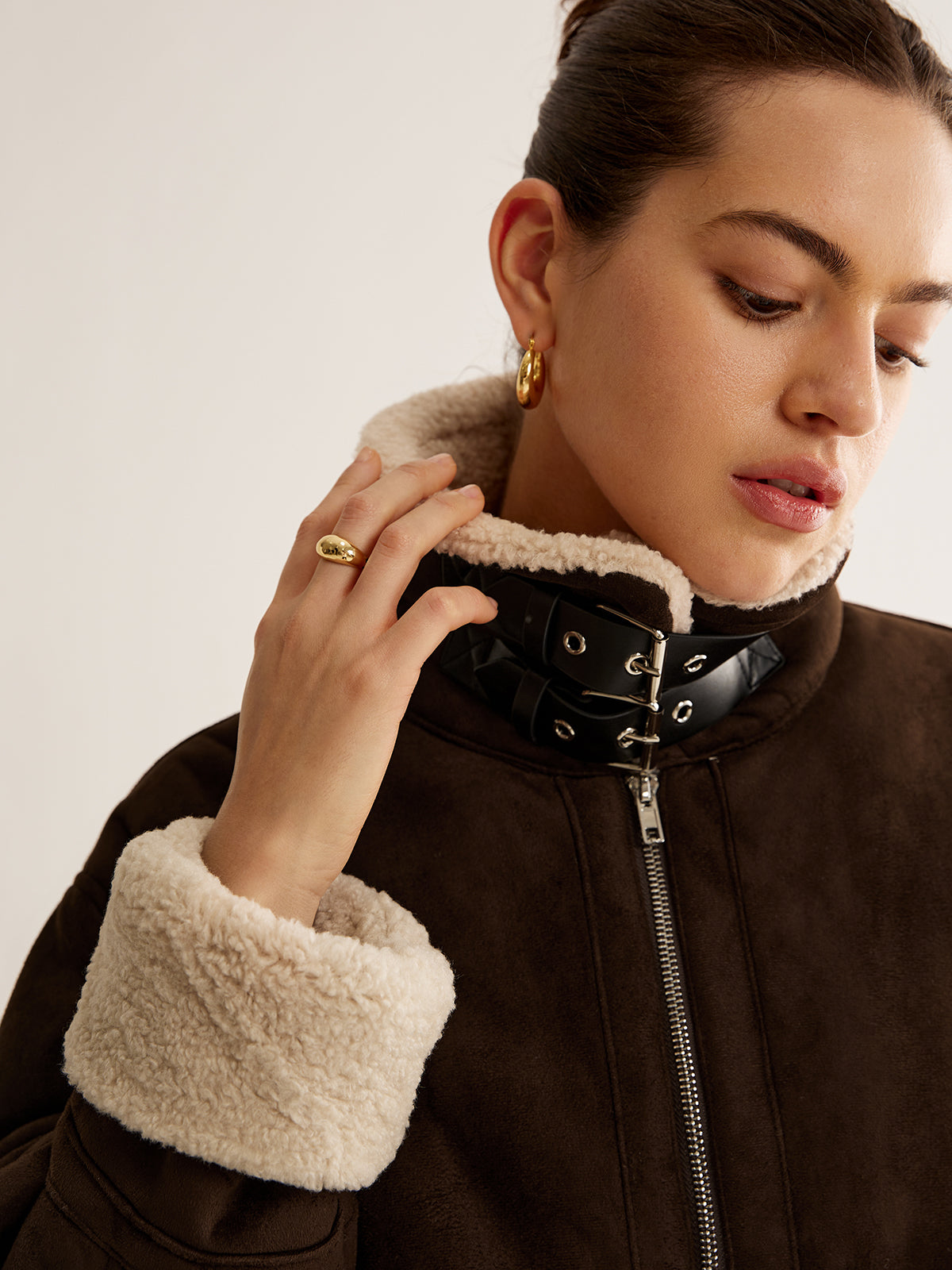 Stylish Women's Fleece Jacket with Vintage Look