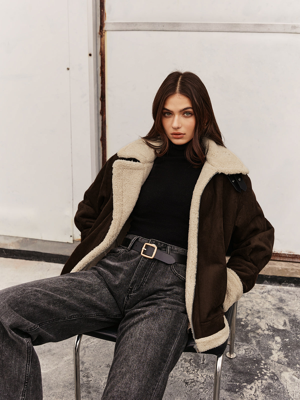 Stylish Women's Fleece Jacket with Vintage Look