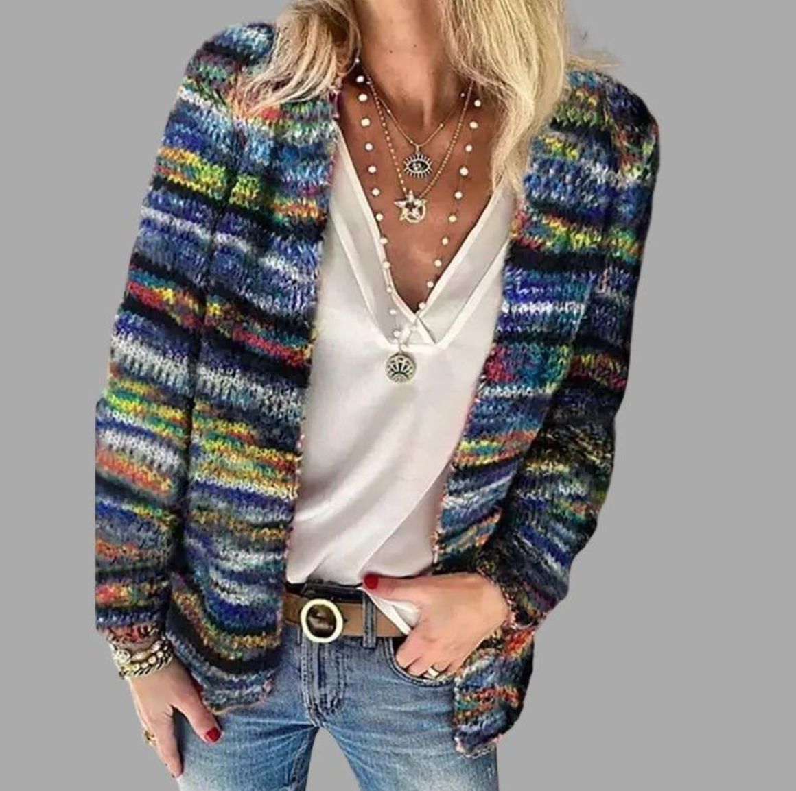 Modern Knitted Cardigan with Comfortable Fit