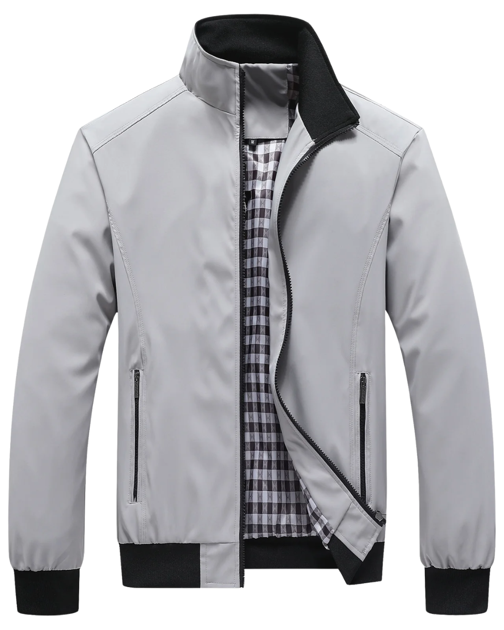 Men's Classic Zip-Up Casual Bomber Jacket
