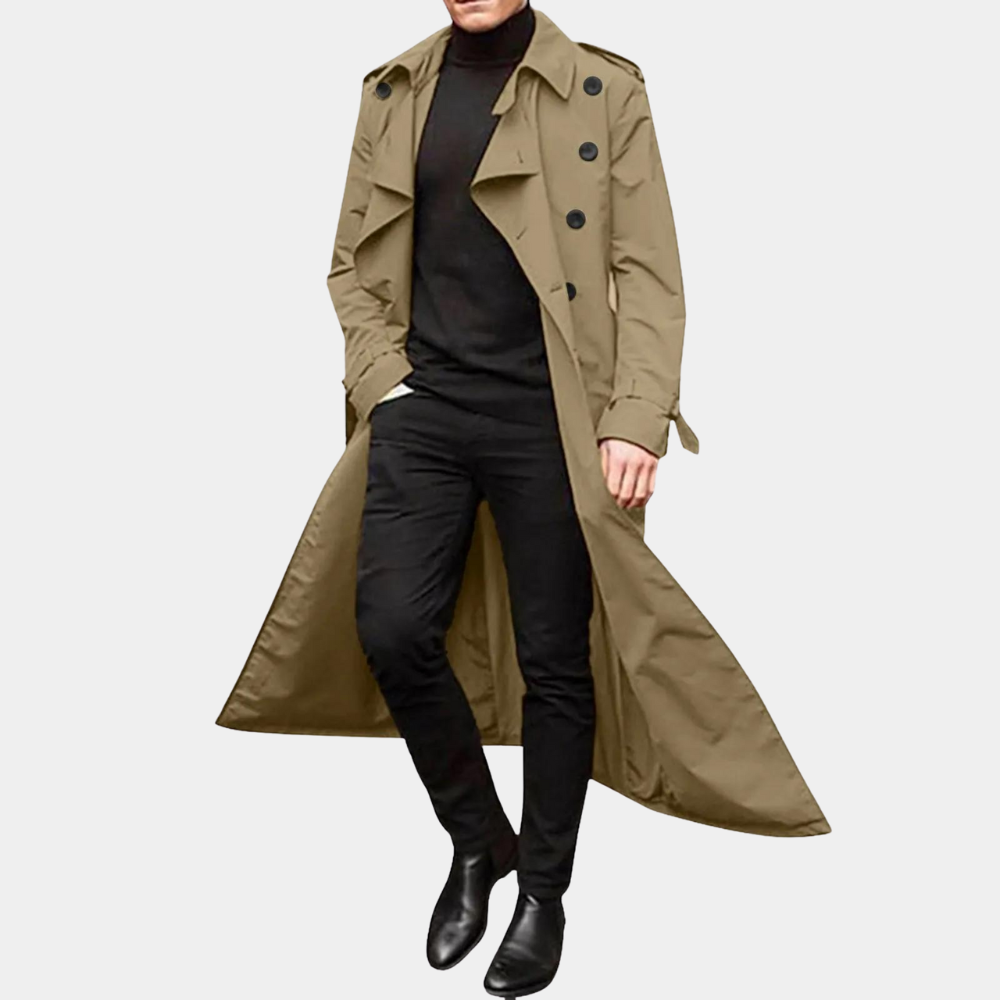 Stylish Waterproof Trench Coat for Men