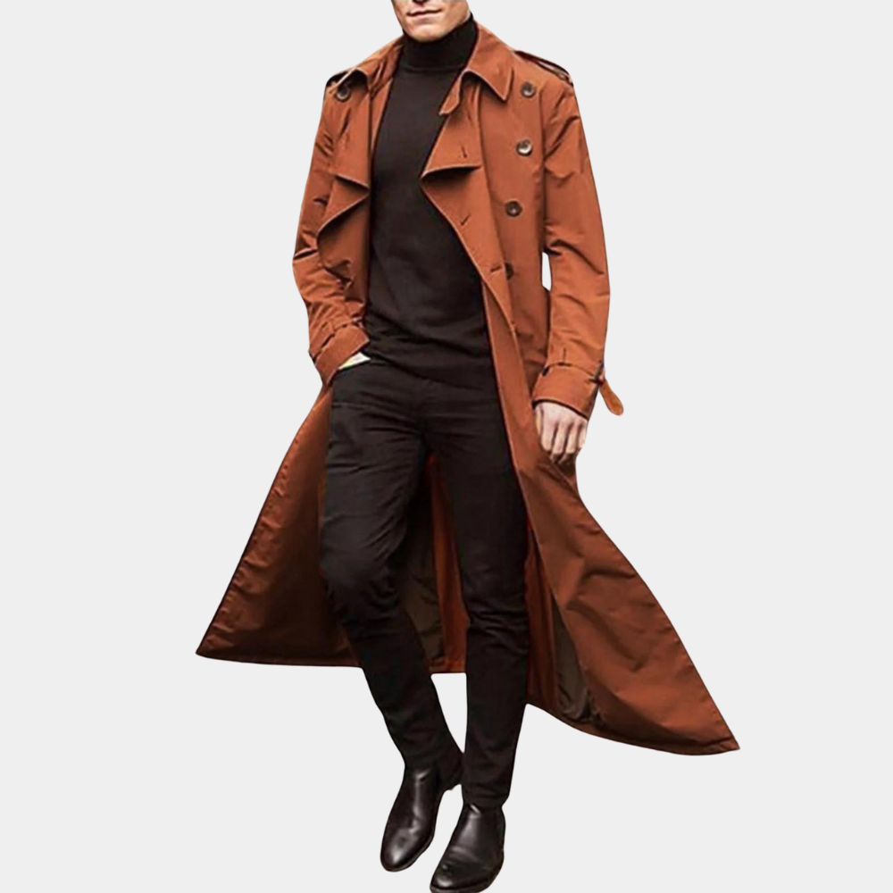 Stylish Waterproof Trench Coat for Men