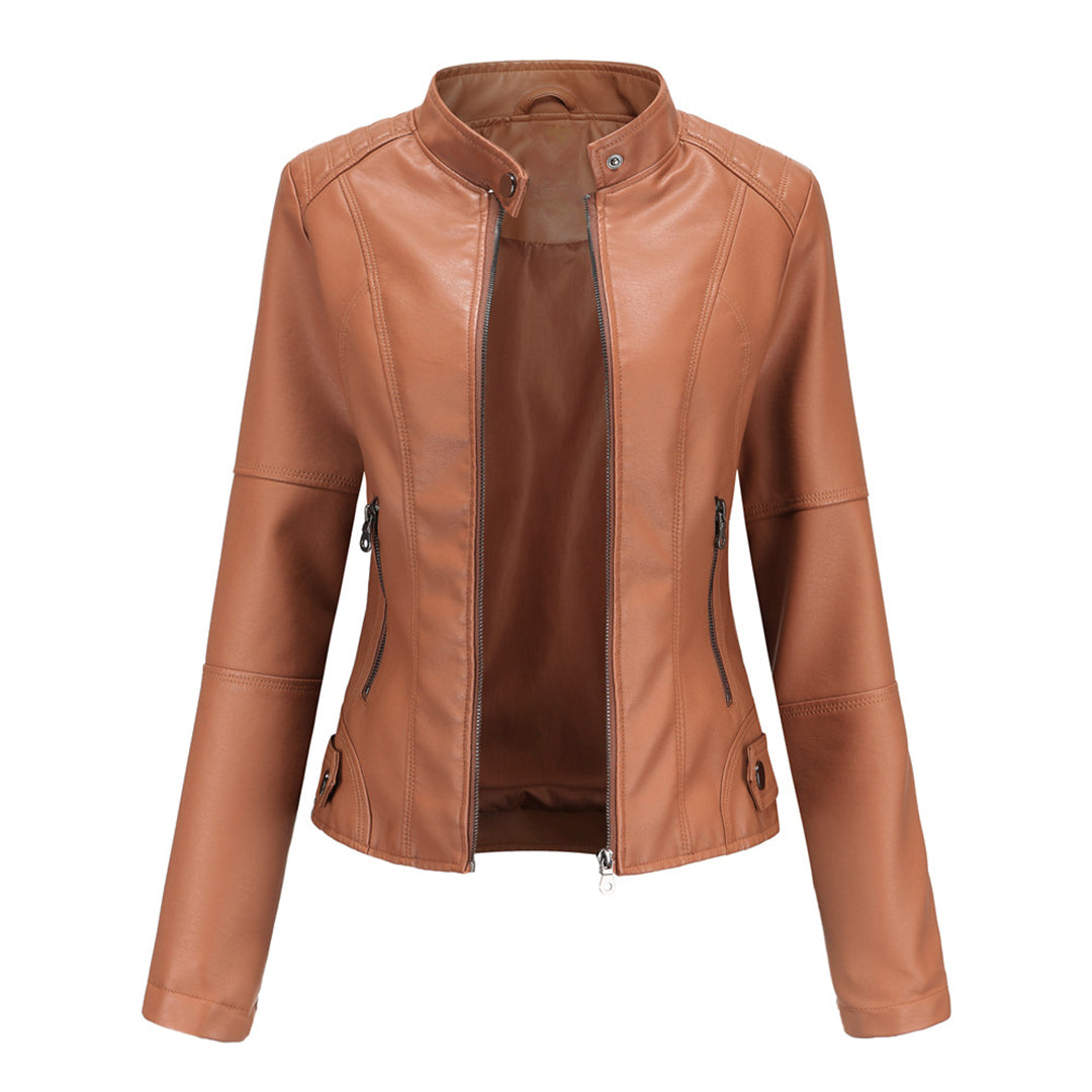 Stylish Custom-Made Leather Jacket for Women