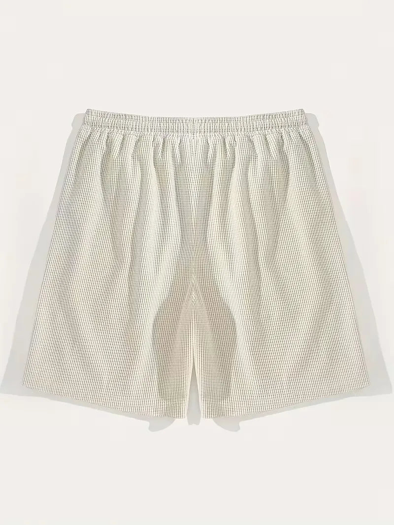 Men's Waffle Knit Drawstring Shorts