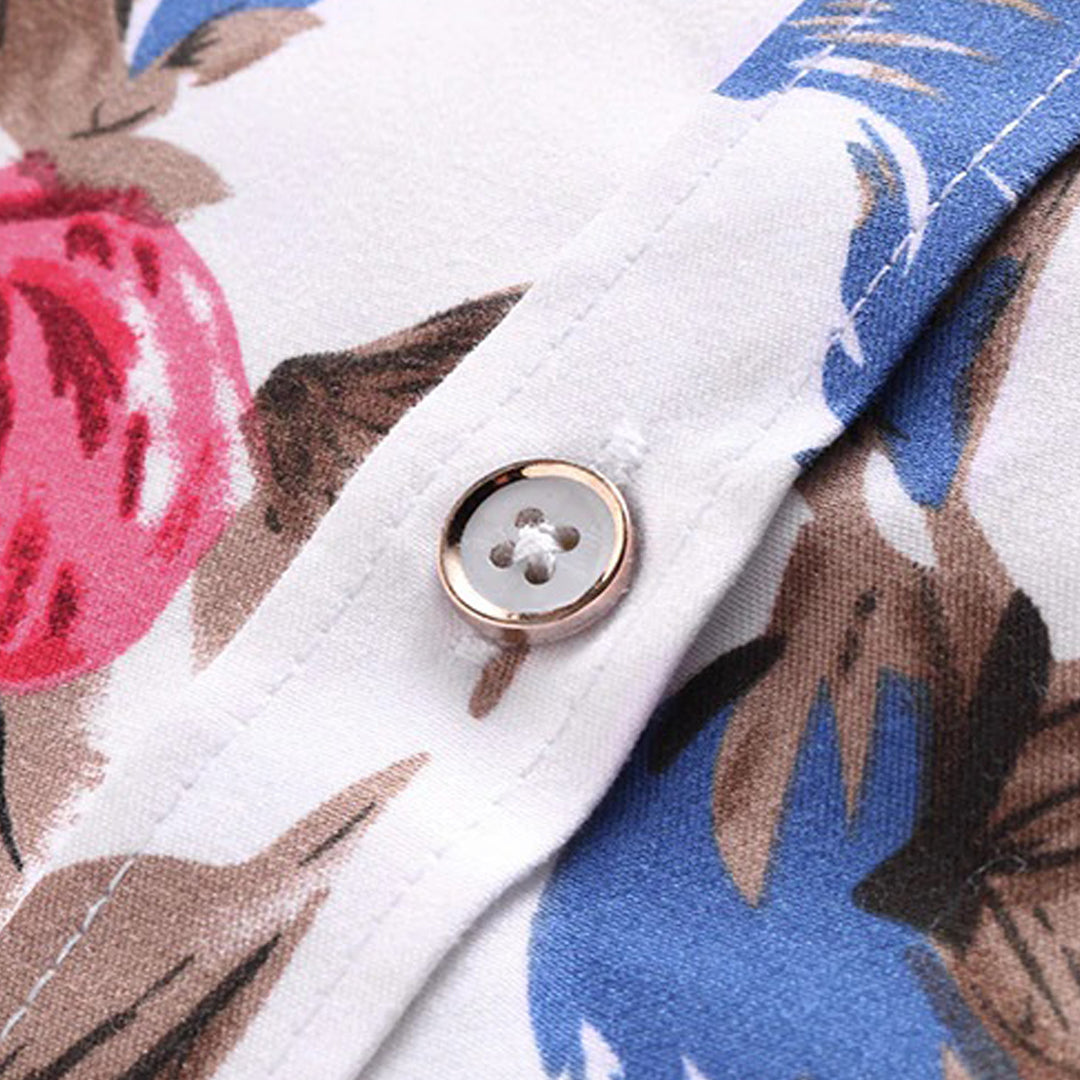 Men’s Bold Floral Long Sleeve Statement Shirt
