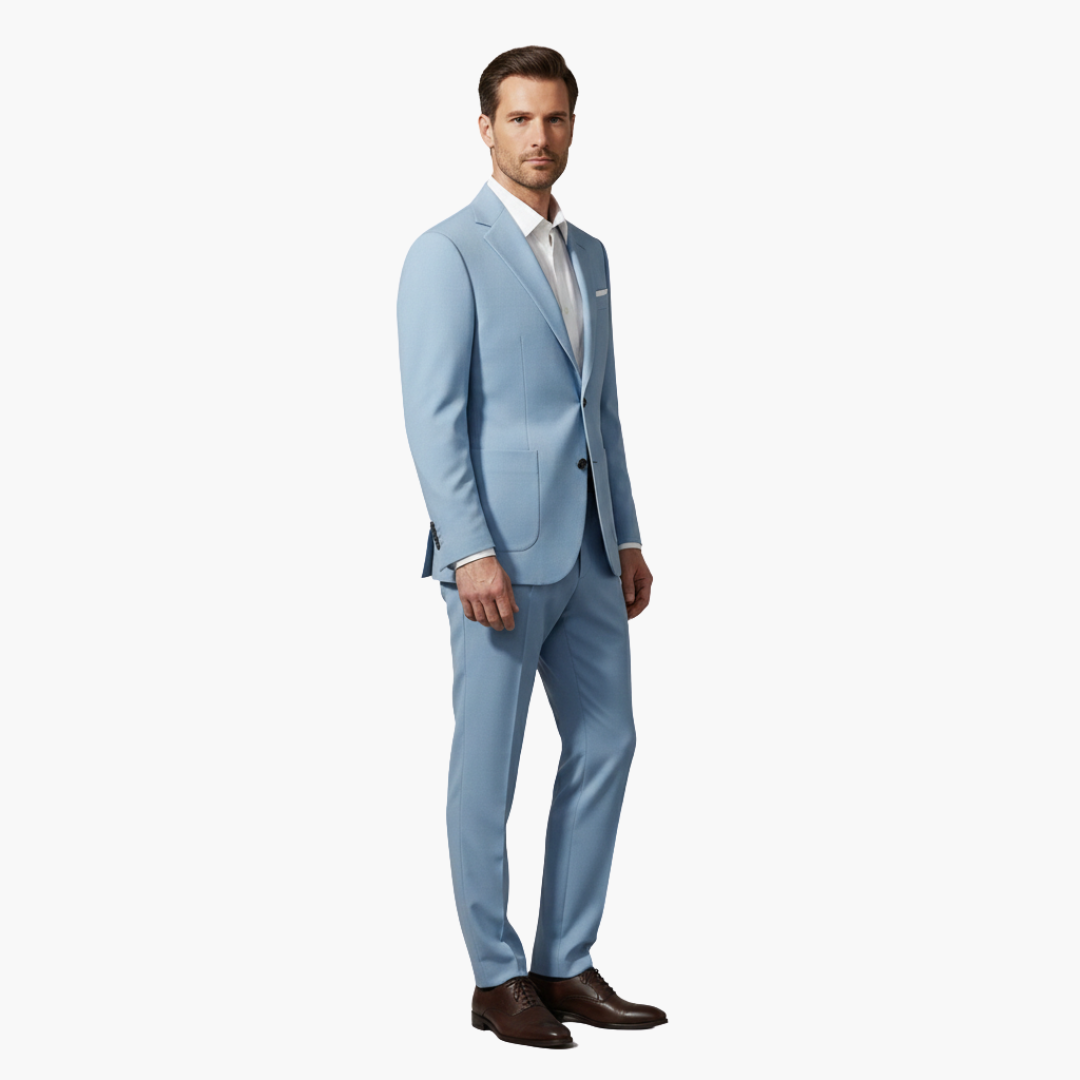 Slim Fit Two-Piece Suit Peak Lapel