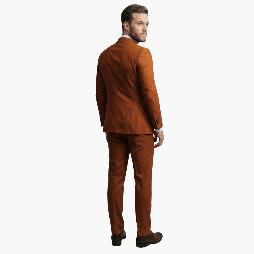 Premium Double-Breasted Suit Six-Button Two-Piece