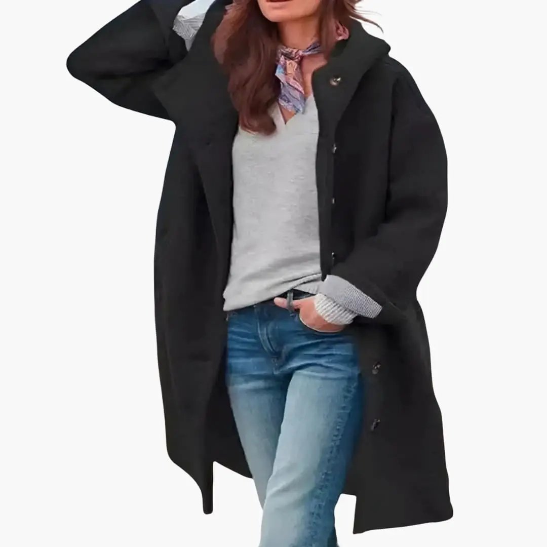 Women’s Hooded Longline Coat Jacket