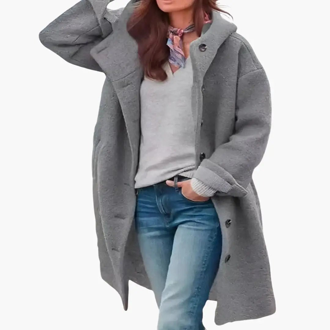 Women’s Hooded Longline Coat Jacket