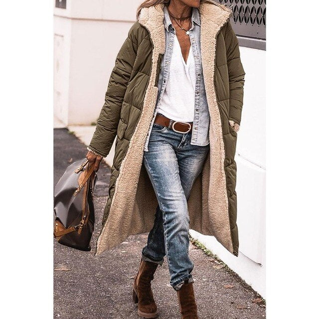 Women's Long Hooded Warm Winter Coat
