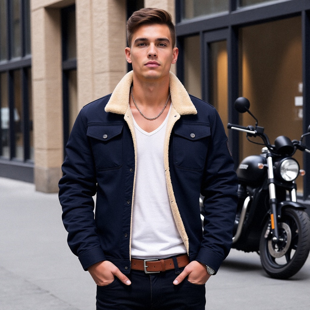 Stylish Vintage Bomber Jacket for Men - Ideal for Spring and Summer