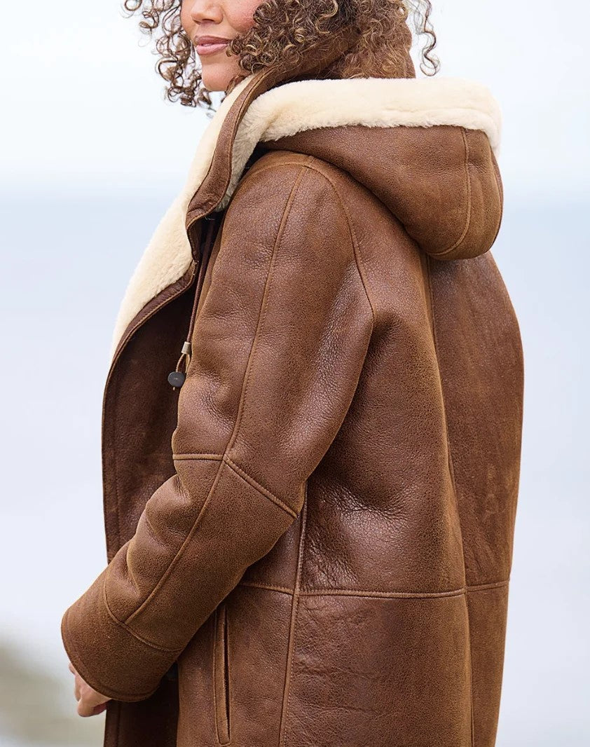 Women's Vintage Winter Coat with Hood