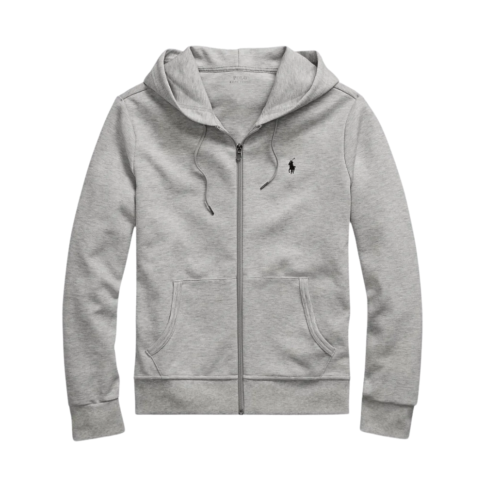 Men's Zip-Up Hooded Sweatshirt with Drawstring