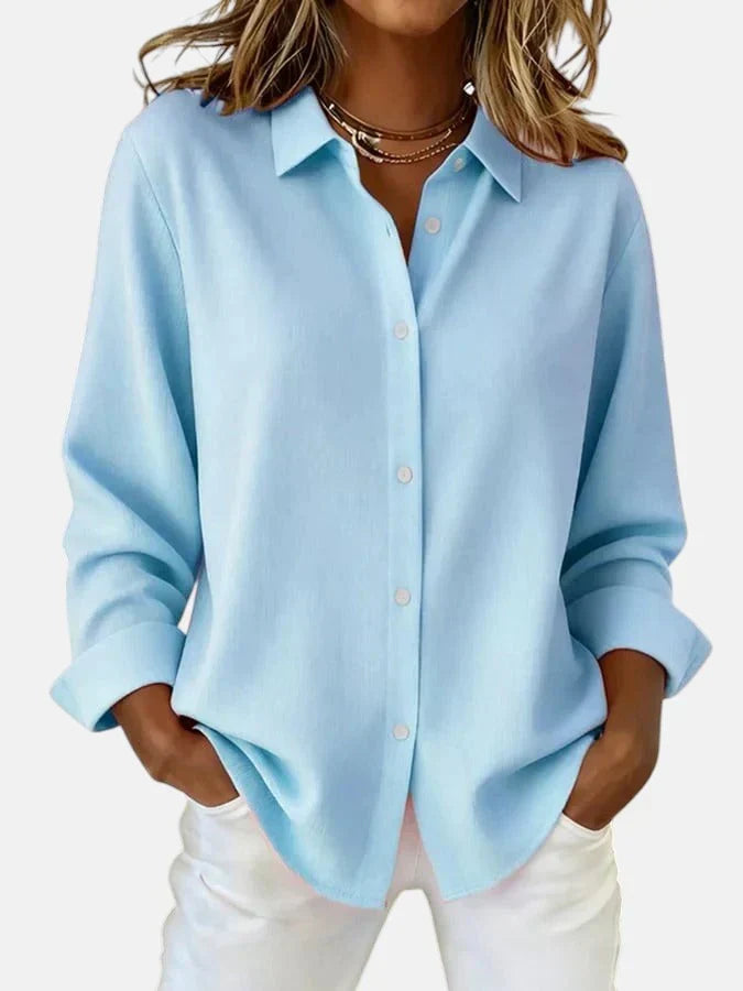 Women's Button-Up Long Sleeve Blouse