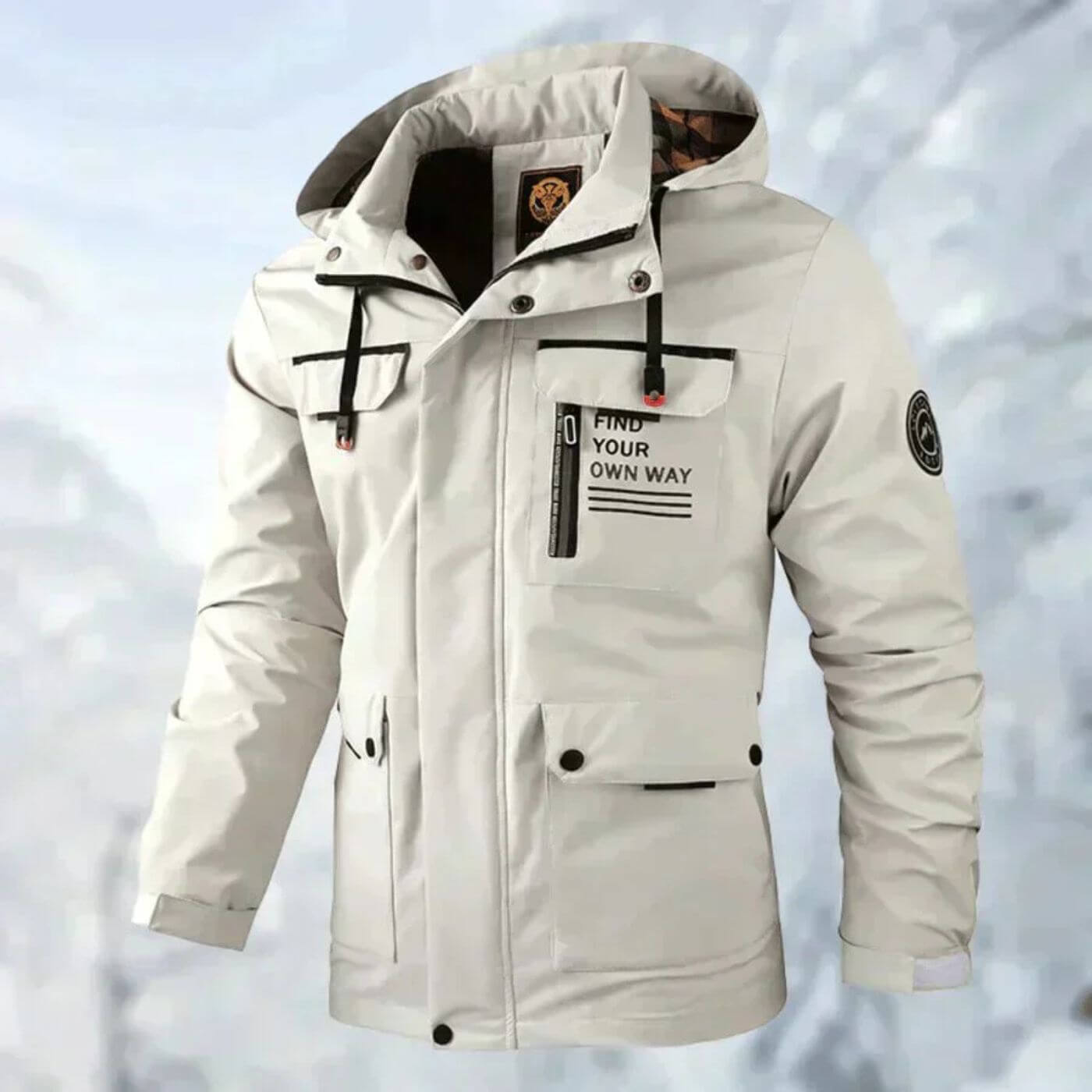 Men's Hooded Insulated Windproof Winter Jacket