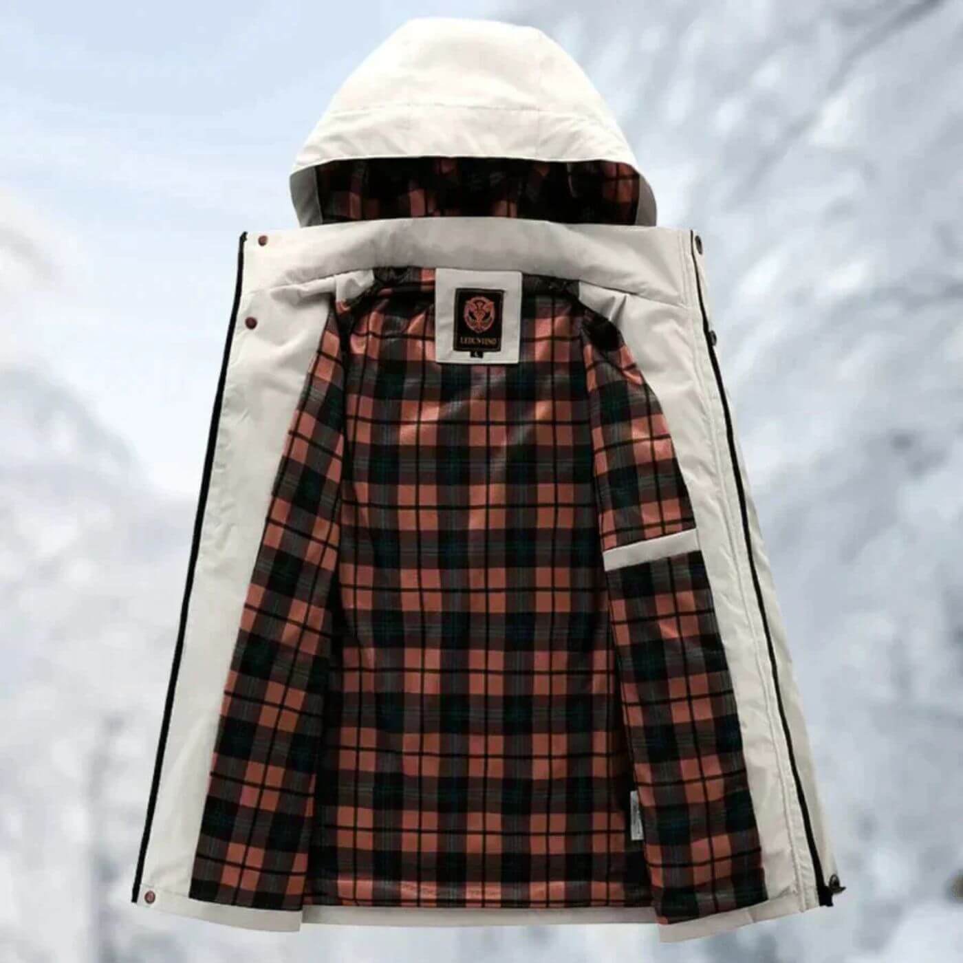 Men's Hooded Insulated Windproof Winter Jacket