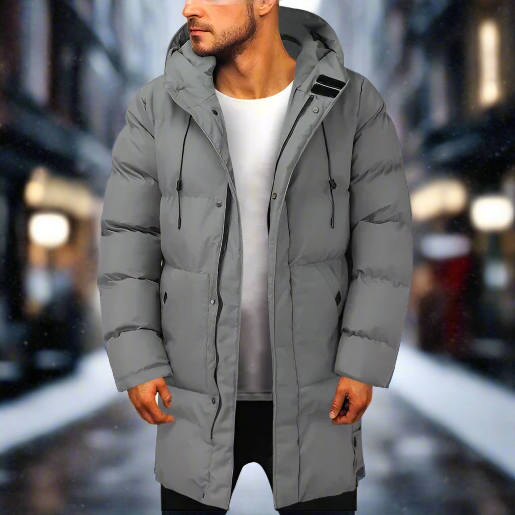 Stylish Long Winter Coat for Men - Warm and Comfortable