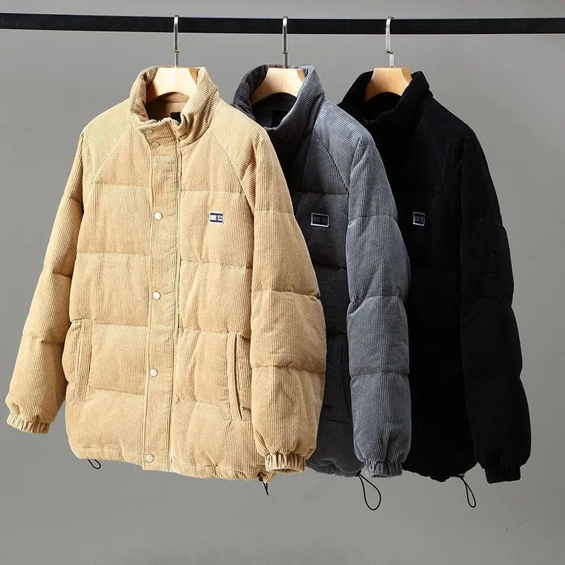 Men's Corduroy Full-Zip Warm Winter Jacket