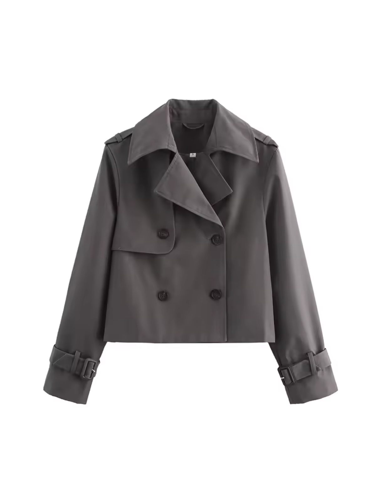 Stylish Waterproof Women's Trench Coat with Belt and Notched Collar