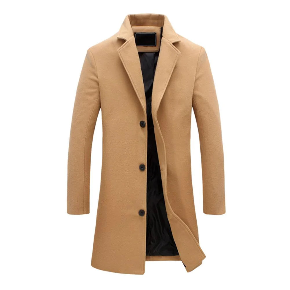 Stylish Long Winter Coat for Men - Warm and Comfortable