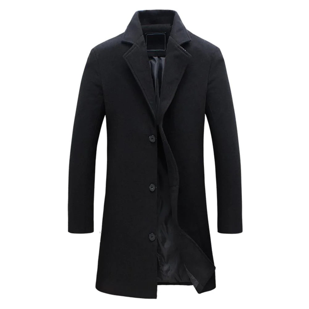 Stylish Long Winter Coat for Men - Warm and Comfortable