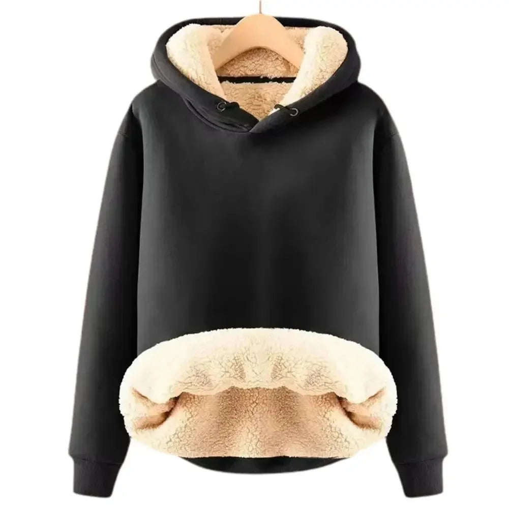 Men's Sherpa-Lined Warm Casual Hoodie Sweatshirt