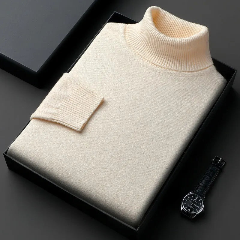 Men’s Classic Turtleneck Knit Sweater